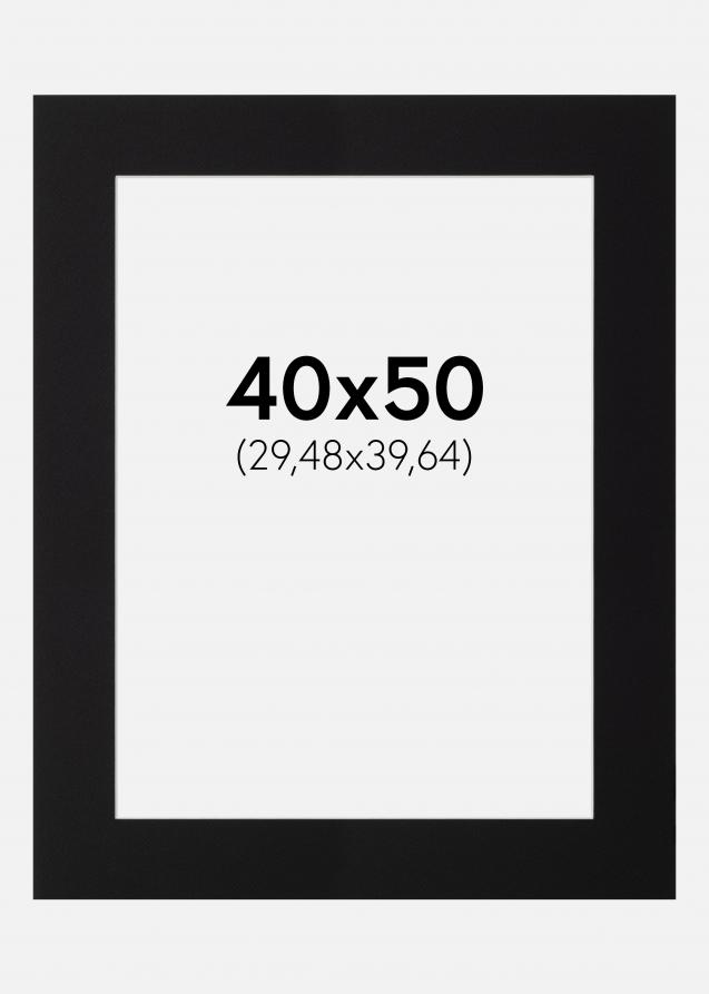 Passepartout Canson Sort (Hvid kerne) 40x50 cm (29,48x39,64)