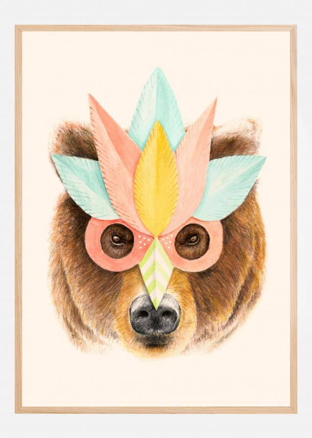 Bear Paper Mask Plakat