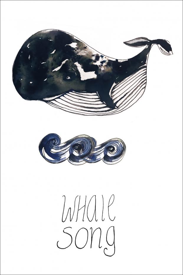 Whale song Plakat