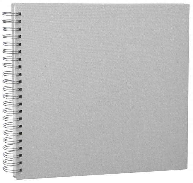 Base Line Canvas Wire-O Beige 30x30 cm (50 Hvide sider / 25 Ark)