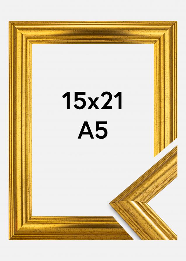 Ramme Västkusten Akrylglas Guld 15x21 cm (A5)