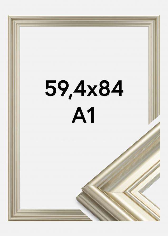 Ramme Mora Premium Sølv 59,4x84 cm (A1)