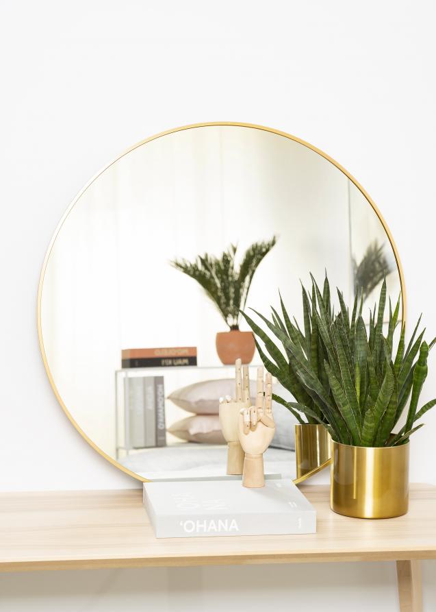 KAILA Round Mirror - Edge Gold 80 cm Ø