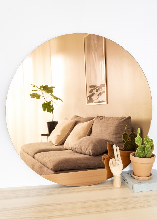 KAILA Rundt Spejl Rose Gold 90 cm Ø