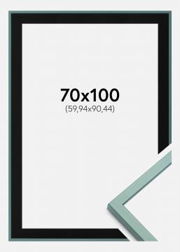 Ramme E-Line Grn 70x100 cm - Passepartout Sort 24x36 inches