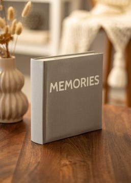 Memories Linen Album Mrkegr - 200 billeder i 10x15 cm