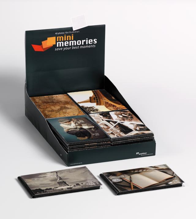 Mini Memories Album Travel 6 varianter - 40 Billeder i 10x15 cm - 36-pak