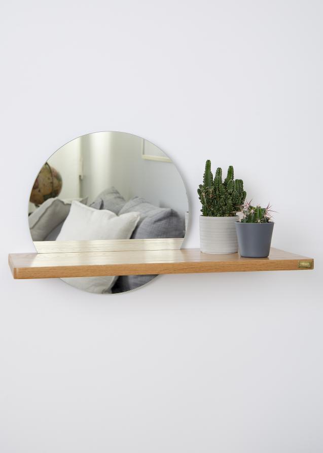 Spejl Round Shelf 26x50 cm