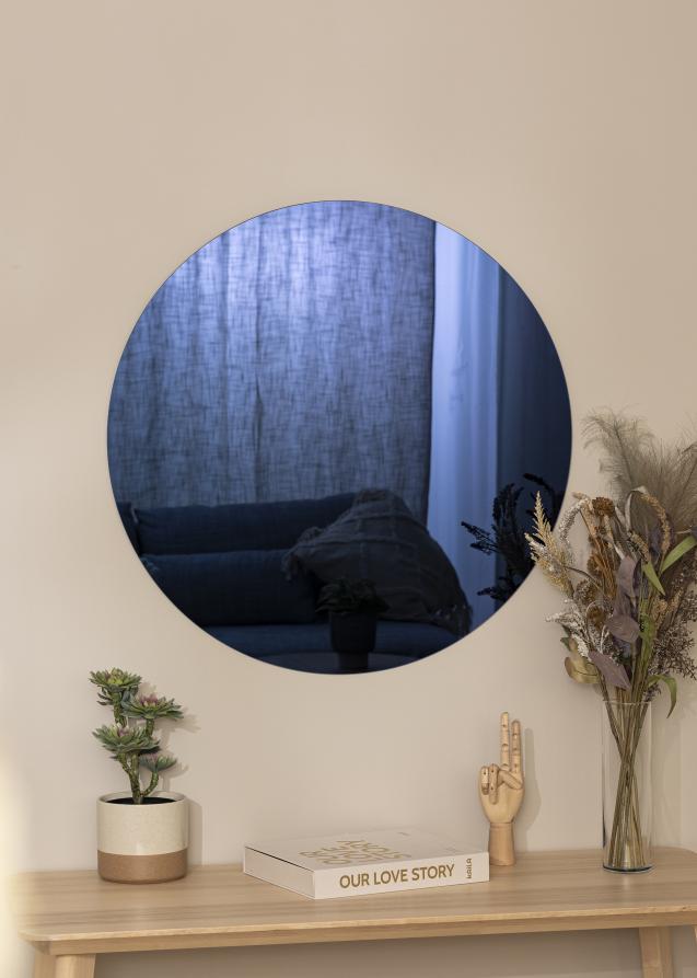 Spejl Dark Blue 80 cm Ø