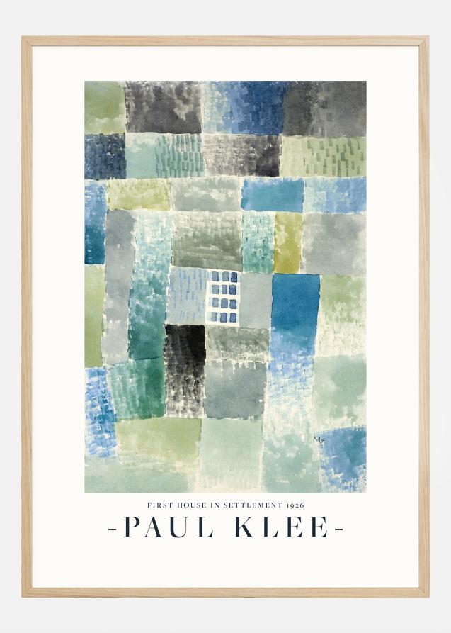 Paul Klee - First House in a Settlement 1926 Plakat