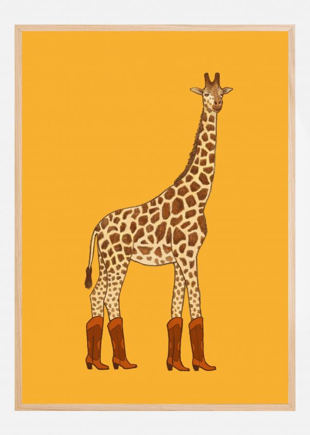 Jolene the Cowgirl Giraffe Plakat