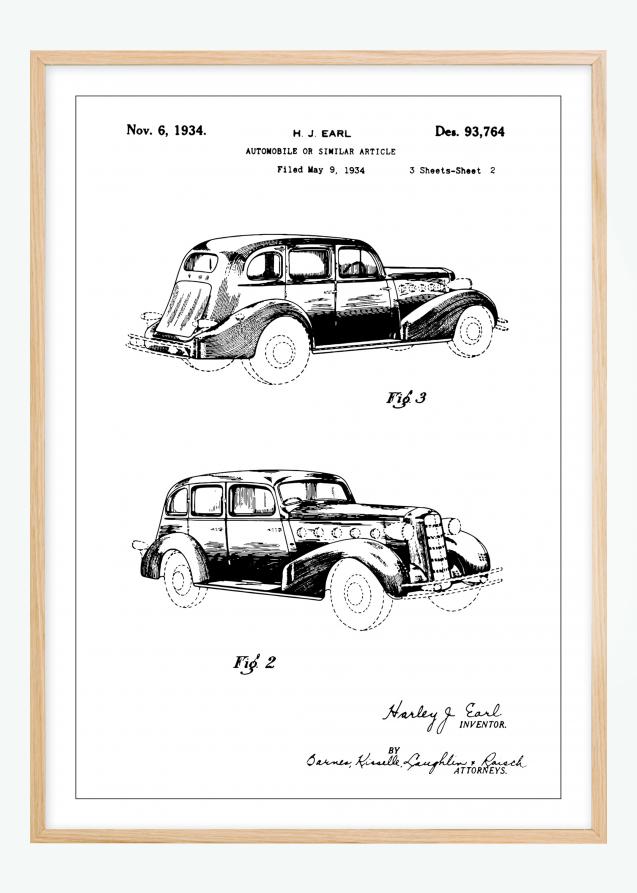 Patenttegning - La Salle II Plakat