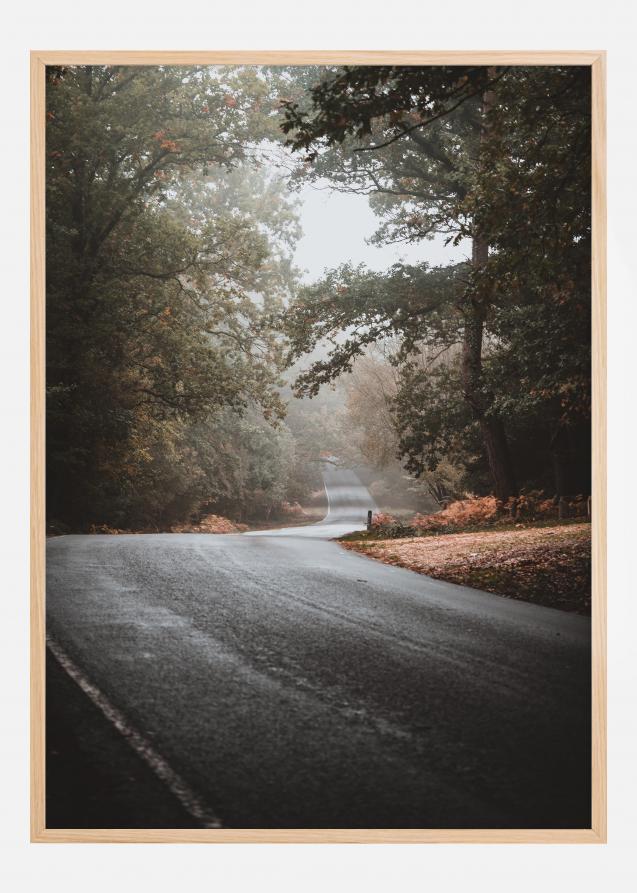 Autumn road Plakat