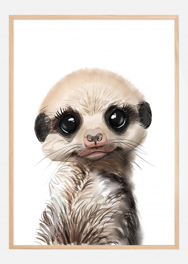 Meerkat Watercolor Plakat