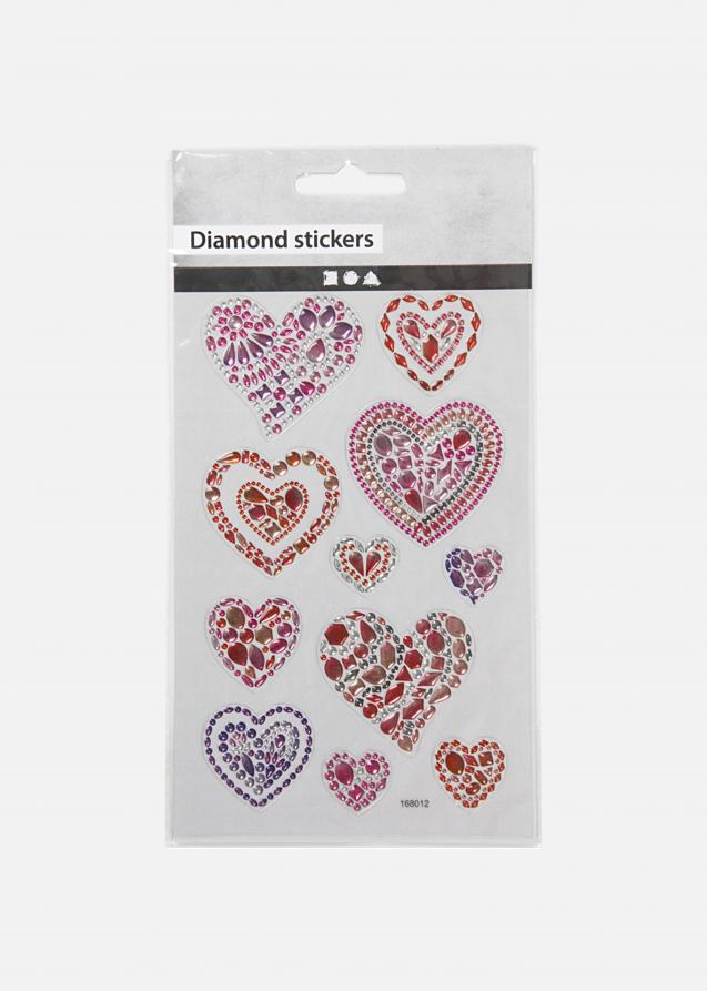 Diamond Stickers Hjerter