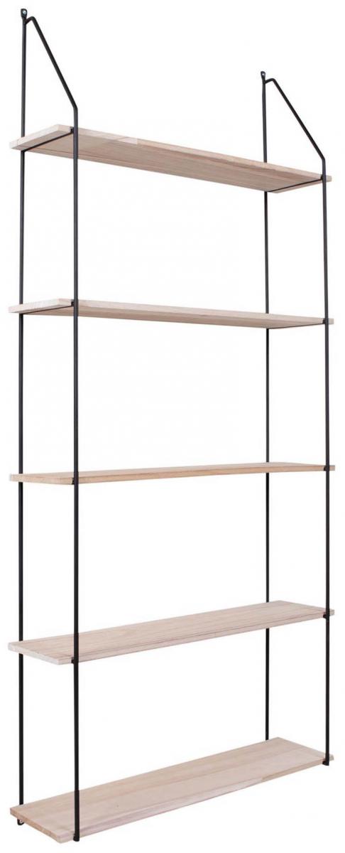 Væghylde Eindhoven 65x145 cm - Sort/Træ