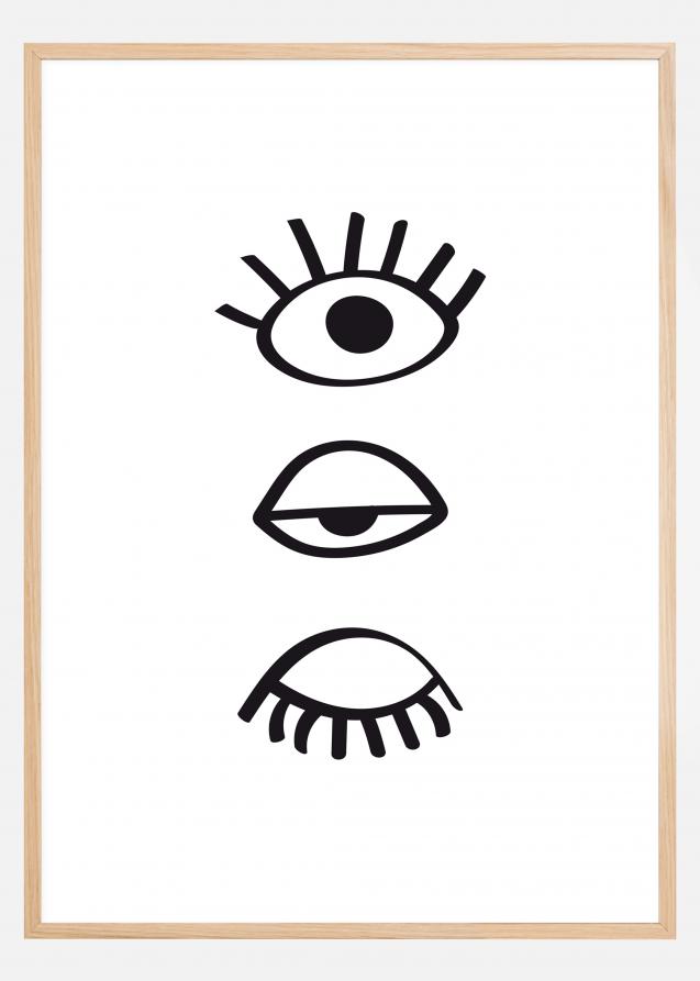 Three Eyes Line Plakat