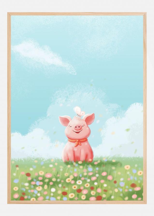 Cute Pig Plakat