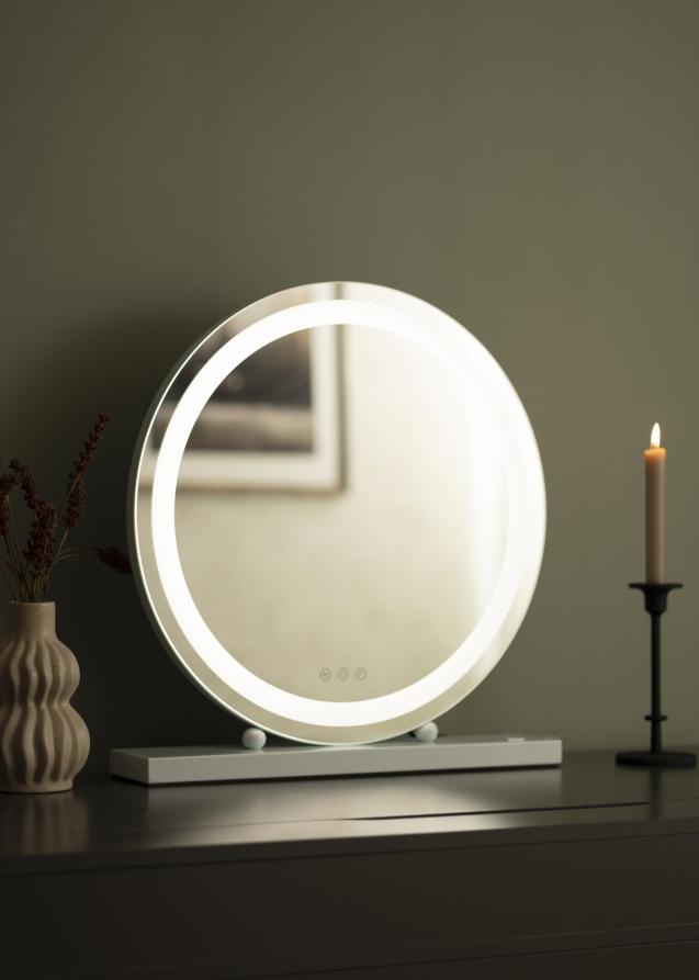 KAILA Makeupspejl Round LED Hvid 50 cm Ø