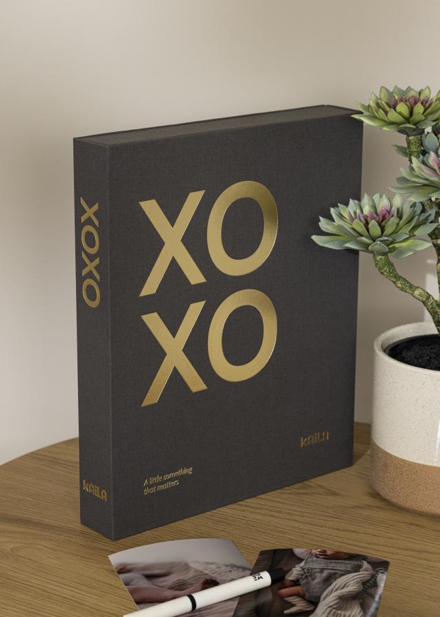 KAILA XOXO Black - Coffee Table Photo Album (60 Sorte Sider / 30 Blade)