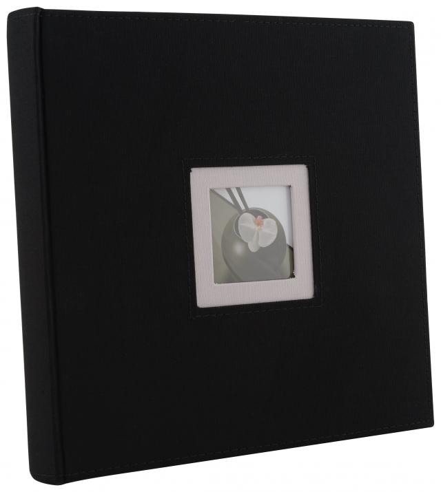 Black & White Album Sort - 26x25 cm (50 Sorte sider / 25 blade)