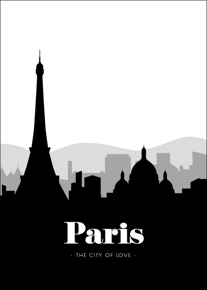 Paris Skyline Plakat