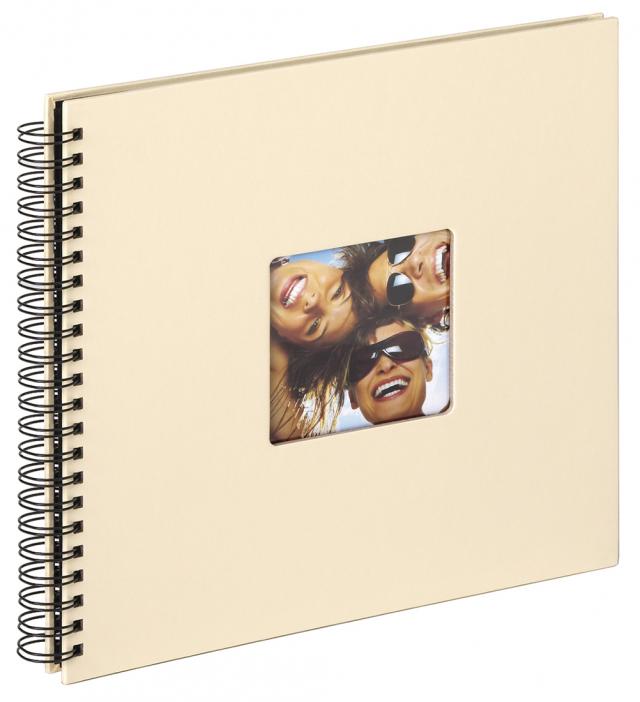 Fun Spiralalbum Creme - 30x30 cm (50 Sorte sider / 25 blade)