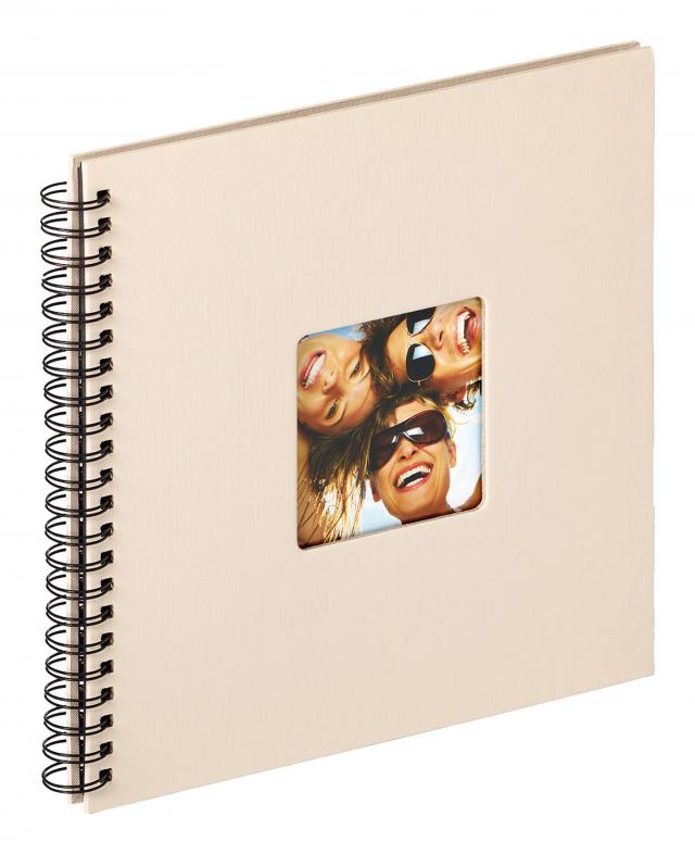 Fun Spiralalbum Sand - 30x30 cm (50 Sorte sider / 25 blade)