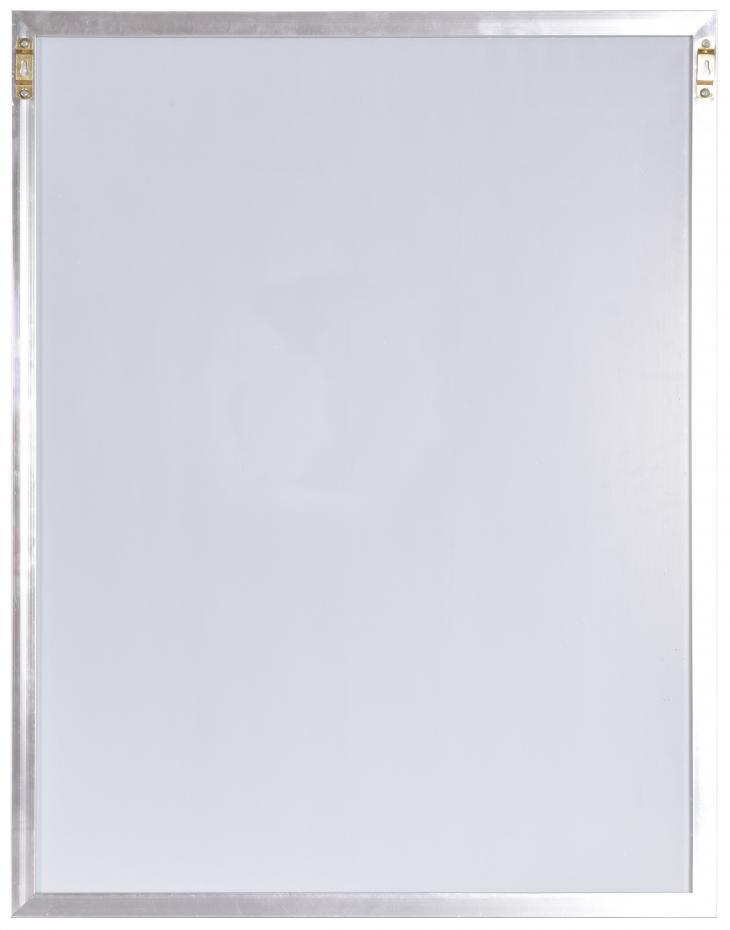 Spejl Chrome Silver Aluminium Wall 56x72 cm