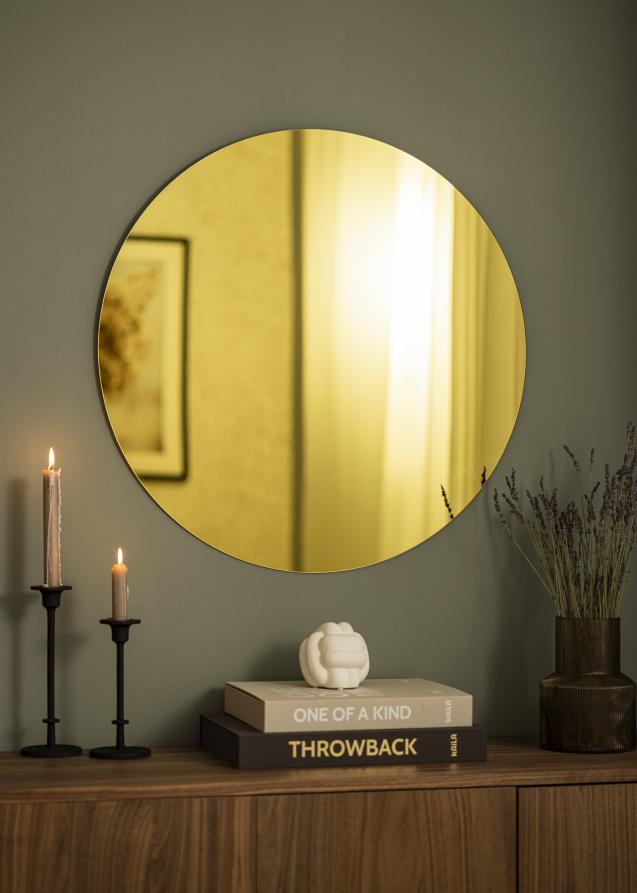 Spejl Rich Yellow 70 cm Ø