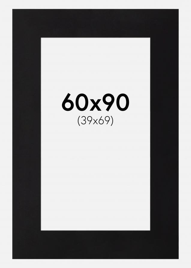 Passepartout Sort Standard (Hvid Kerne) 60x90 cm (39x69)