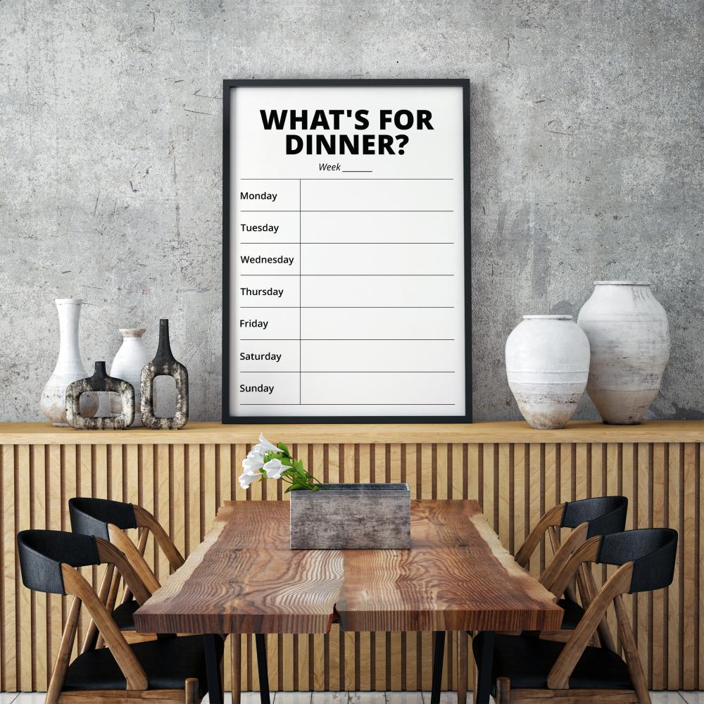 Whats For Dinner II - White Plakat