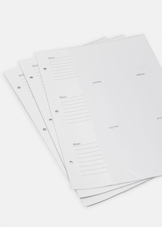 KAILA Photo Sheets XL 11x15 cm Hvid - 10-pak