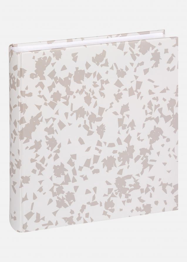 Terrazzo stone Album Hvid - 28x29 cm (60 Hvide sider / 30 ark)
