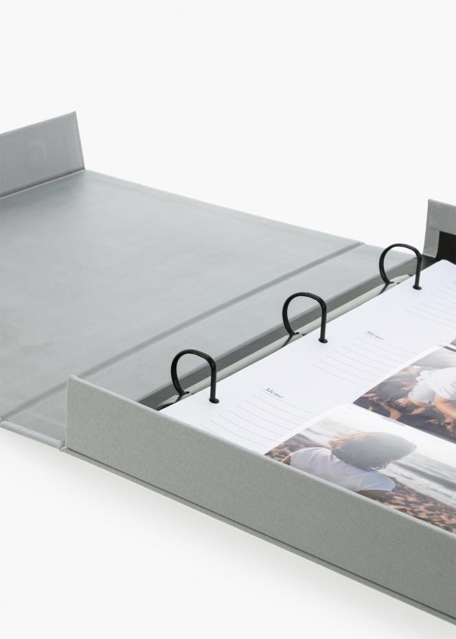 KAILA MEMORIES Grey XL - Coffee Table Photo Album - 60 Billeder i 10x15 cm