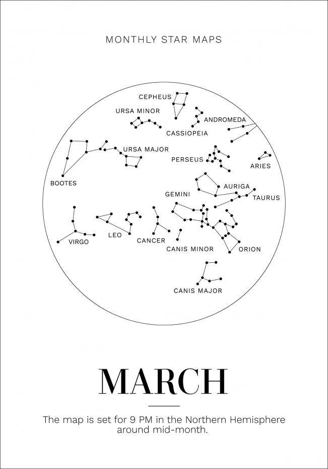 Monthly star March Plakat