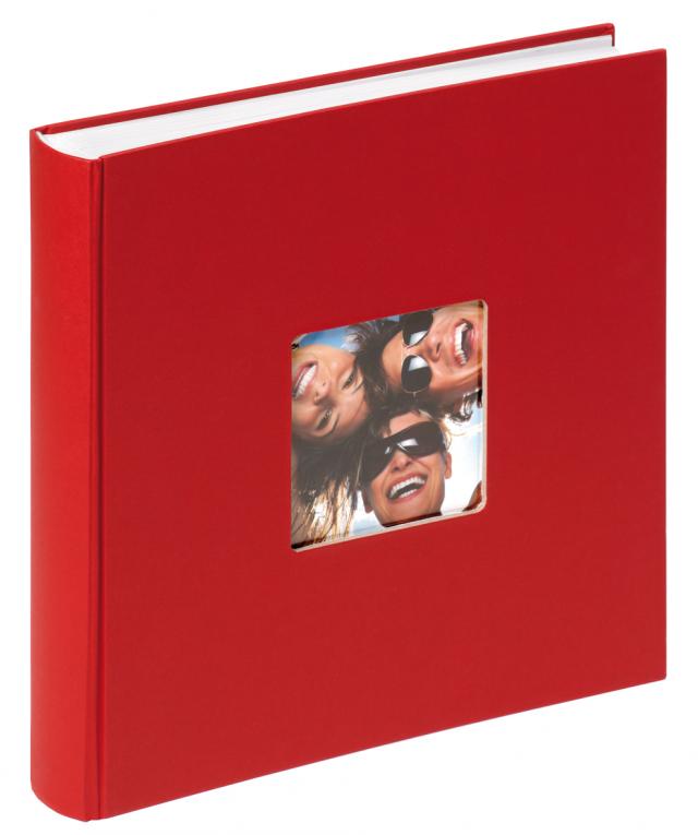 Fun Album rød - 30x30 cm (100 Hvide sider / 50 blade)