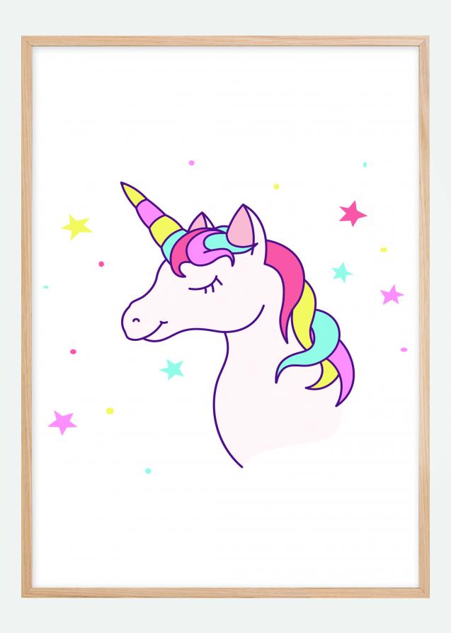 Unicorn White Plakat