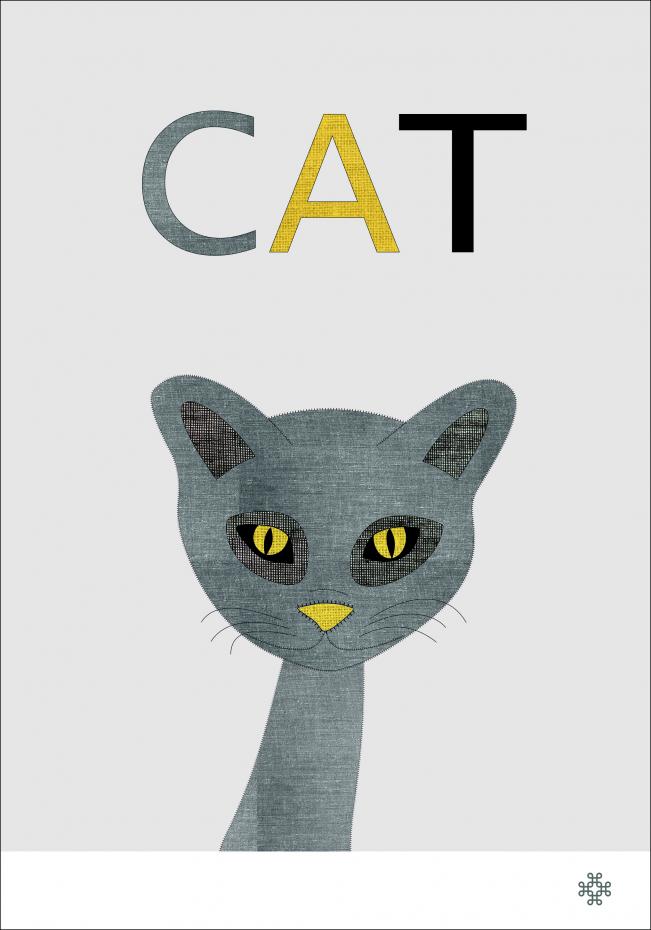 Fabric cat Plakat