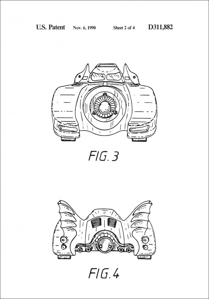 Patenttegning - Batman - Batmobile 1990 II