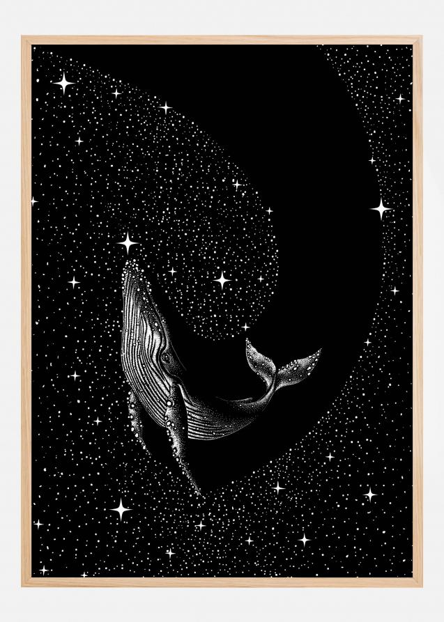 Starry Whale (Black Version) Plakat