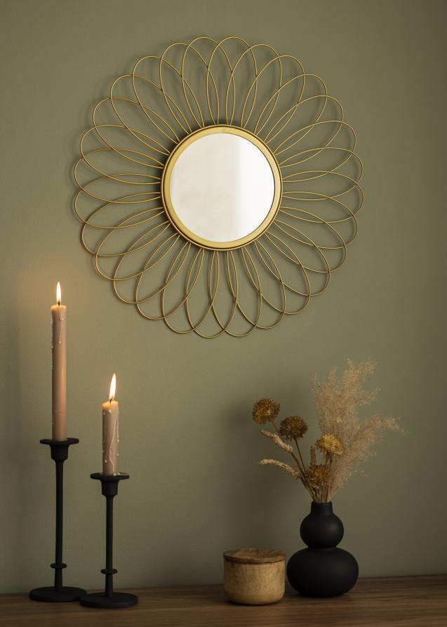 KAILA Spejl Flower - Guld 50 cm Ø