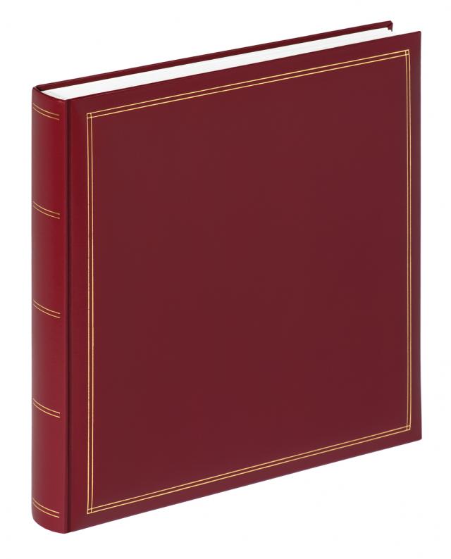 Monza Album Classic rød - 34x33 cm (60 Hvide sider / 30 blade)