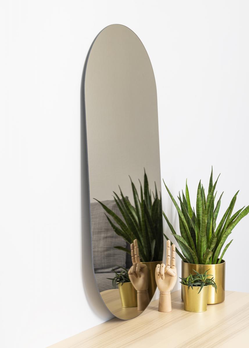 KAILA Spejl Oval Dark Bronze 50x100 cm