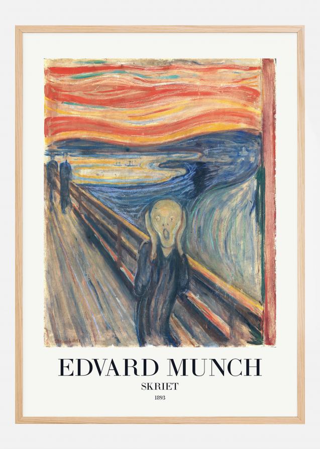 Edvard Munch - Skriet (The Scream) Plakat