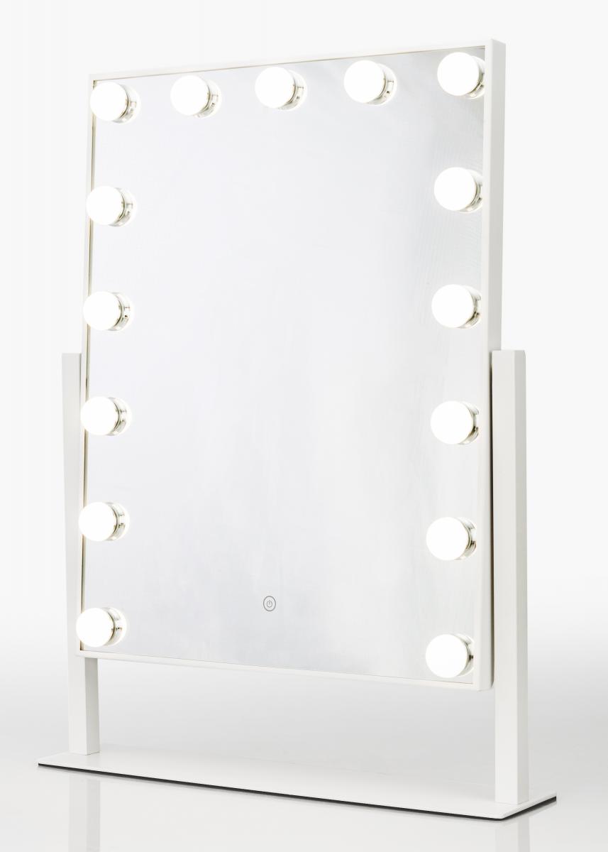 sort venskab Tilsyneladende Køb KAILA Makeupspejl VI Hvid - 46x60 cm her - BGA.DK