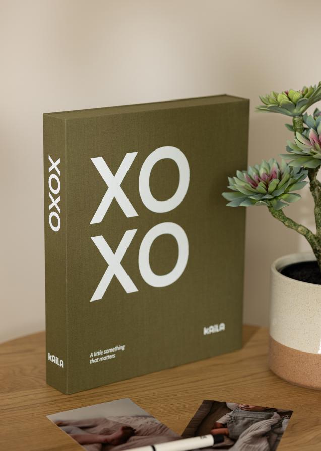 KAILA XOXO Olive - Coffee Table Photo Album (60 Sorte Sider / 30 Blade)