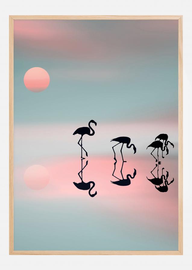 Family Flamingos Plakat