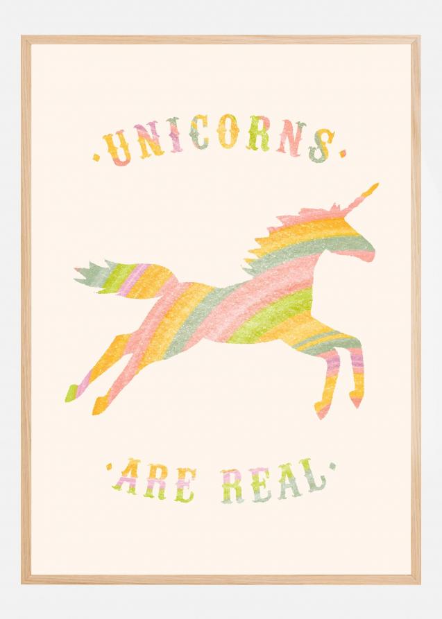 Unicorns Are Real Plakat