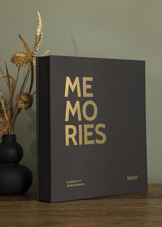 KAILA Fotoalbum Memories Sort - 600 Billeder i 10x15 cm